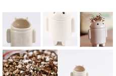 Mini Robot Greenery Planters