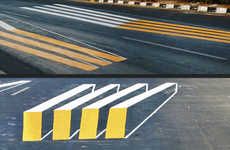 3D Crosswalk Illusions