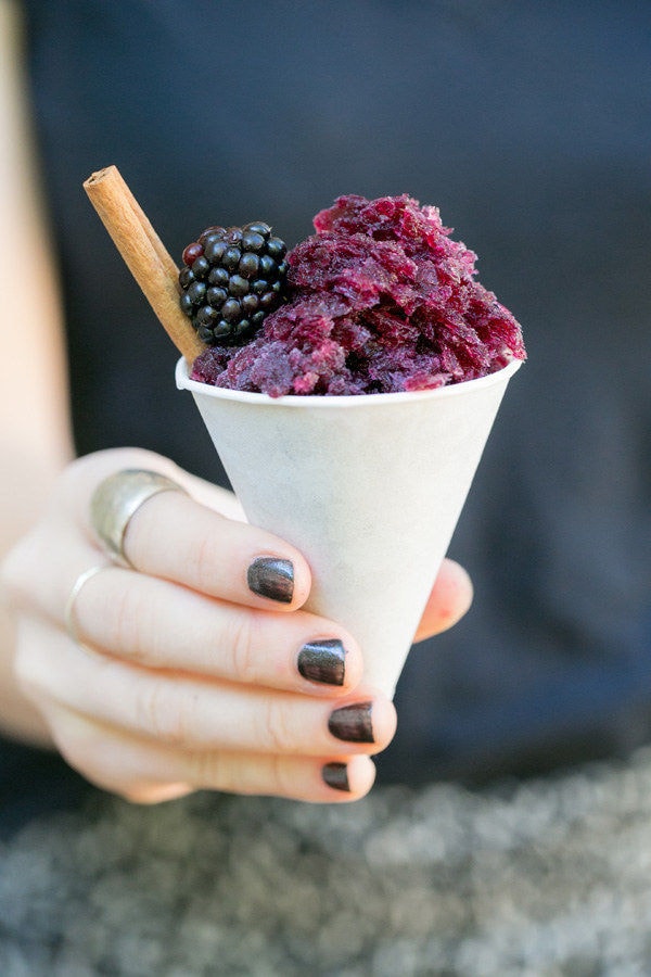 Fruity Sangria Snow Cones