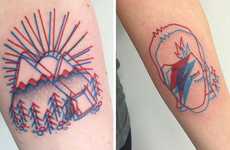 Geometric 3D Tattoos