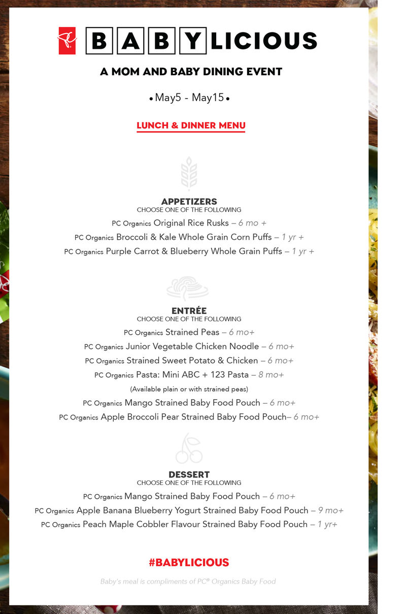 Mother-Baby Dining Events