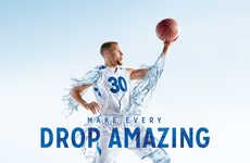 Basketball-Inspired Water Ads
