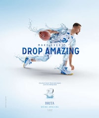 Basketball-Inspired Water Ads Image 2