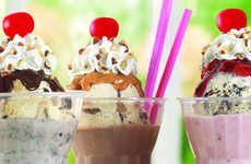 Ice Cream-Topped Milkshakes
