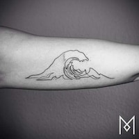 Minimalistic One Line Tattoos Image 4