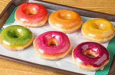 Sparkly Rainbow Donuts