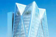Faceted Glass Skyscrapers