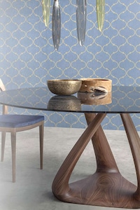 Sculptural Walnut Tables Image 3