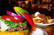 Rainbow Burger Buns