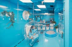 Futuristic Car Wash Displays