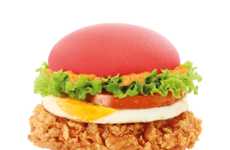 Fiery Red Burger Buns
