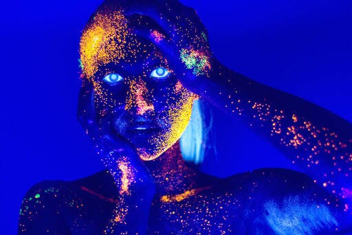 Neon UV Light Portraits