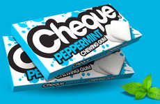 Splattered Chewing Gum Packaging