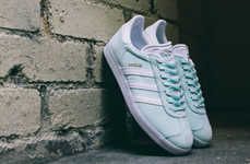 Mint-Colored Athletic Shoes