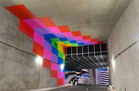 Graphic Tunnel Art
