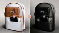 Versatile Leather Backpacks Image 3
