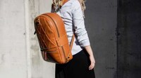 Versatile Leather Backpacks Image 7