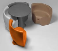 Connectable Plastic Outdoor Furniture Image 4