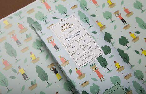 Illustrated Artisan Chocolate Branding