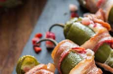 Bacon Strawberry-Stuffed Peppers