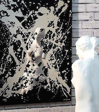 Splattered Metallic Mirror Artwork Image 6