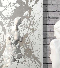 Splattered Metallic Mirror Artwork Image 7