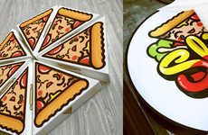 Cartoonish Pizza Boxes