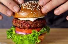 Upscale Simulated Meat Burgers
