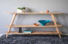 Hardware-Free Wooden Shelves