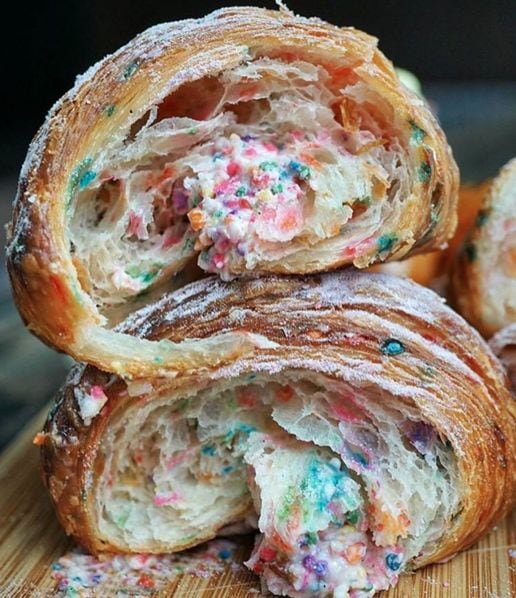 Birthday Cake Croissants