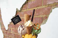 Cone-Topped Ice Creams