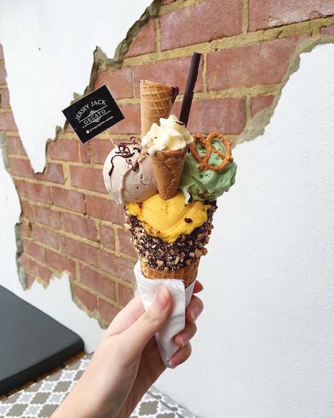 Cone-Topped Ice Creams
