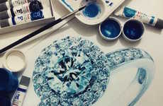 Realistic Gemstone Art