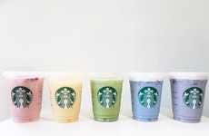 Caffeinated Rainbow Frappuccinos