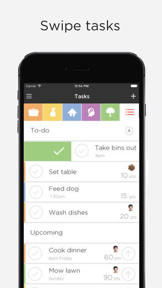 Incentivized Household Chore Apps