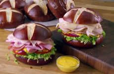Gourmet Pretzel Roll Sandwiches