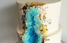 Mineral-Themed Wedding Cakes