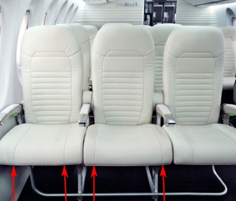 Spacious Airplane Seats