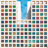 Kaleidoscopic Rainbow Buildings Image 2