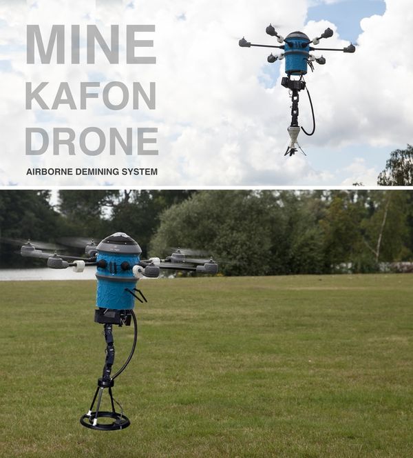 Land Mine-Detecting Drones