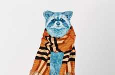 Couture Raccoon Portraits
