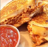 Spaghetti-Stuffed Grilled Cheeses Image 3