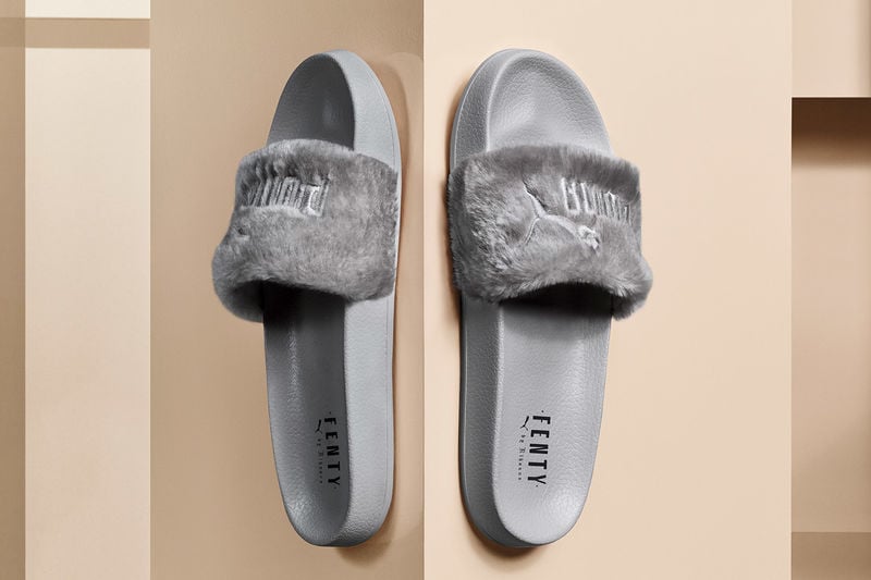 Furry Slip-On Sandals