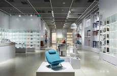 Grid-Themed Furniture Stores