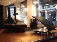 Boomerang-Shaped Fireplaces Image 3