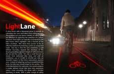Laser-Projected Bike Paths