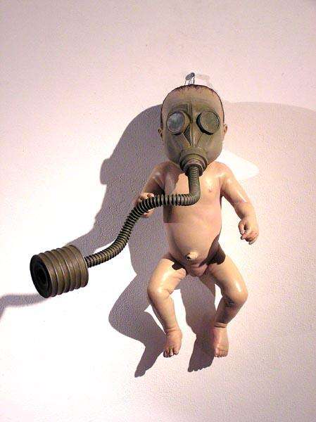 Gas Mask Baby Art