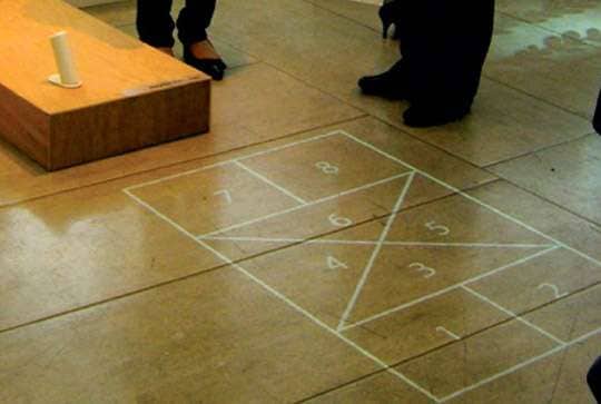 Projected Hopscotch Courts
