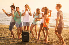 Gigantic Floating Boomboxes