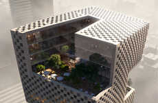 Checkered Concrete Banks